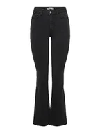 Spodnie damskie - Jacqueline de Yong Jdynewflora Hw Flared Dg30 Dnm Noos Jeansy damskie, Ciemny szary dżins, 50 - miniaturka - grafika 1