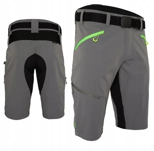 Spodenki rowerowe Silvini Rango Pro Mtb Enduro grey lime black 3XL - Spodenki rowerowe - miniaturka - grafika 1