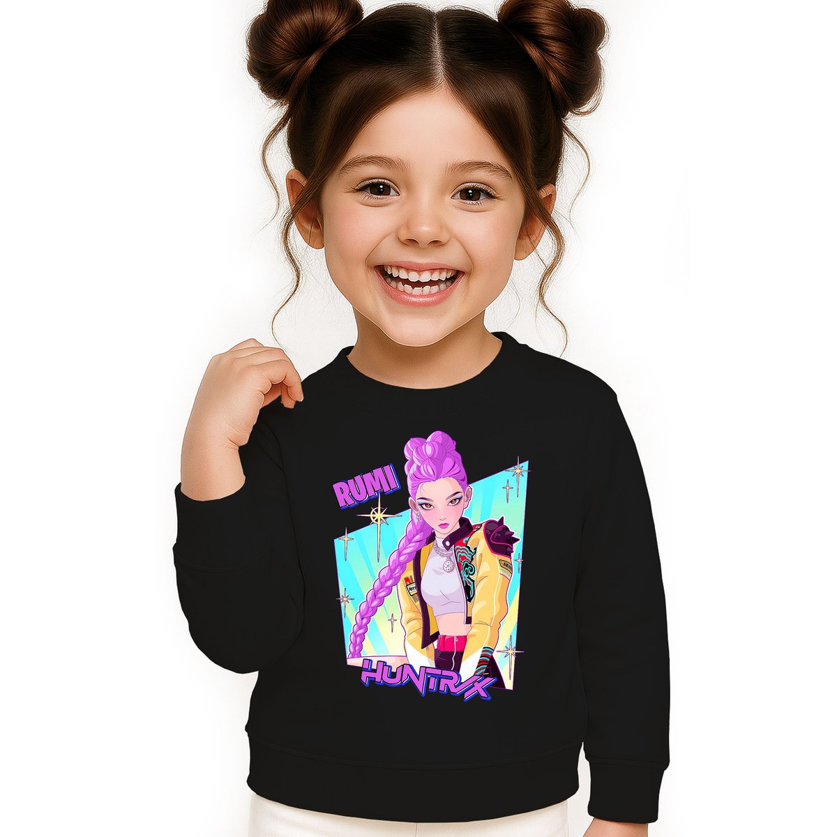 BLUZA DZIECIĘCA HUNTRIX RUMI KPOP 122-128 BAWEŁNIANA JAKOŚĆ