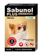 Artykuły przeciw pasożytom - Sabunol Sabunol Obroża Plus przeciw pchłom dla psa 35cm - miniaturka - grafika 1