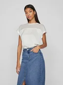 Bluzki damskie - Vila Bluzka w kolorze białym - miniaturka - grafika 1