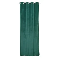 Zasłony - Zasłona welurowa Tony zielona 140 x 280 cm na przelotkach Inspire - miniaturka - grafika 1