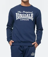 Bluzy męskie - Bluza LONSDALE BURGHEAD granatowa prosta-XXL - miniaturka - grafika 1