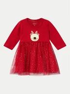 Sukienki i spódniczki dla dziewczynek - NAME IT Sukienka codzienna 13234546 Czerwony Regular Fit - miniaturka - grafika 1