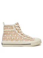 Trampki damskie - Guess Trampki FLPCOL FAL12 Beżowy - miniaturka - grafika 1