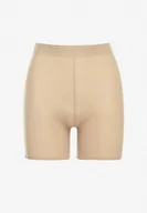 Majtki damskie - Beżowe Gładkie Majtki Modelujące z Wysoką Talią Liperia - miniaturka - grafika 1