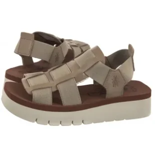 Sandały Samb Taup/Brick P145245005 (FL416-a) FLY London - Sandały damskie - miniaturka - grafika 1