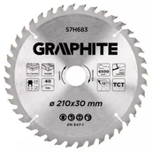 Tarcze do pił - Graphite Tarcza do cięcia 57H683 210 mm - miniaturka - grafika 1