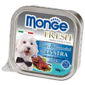 Pozostałe akcesoria dla kotów - Monge monge Fresh PATE 'E bocconcini w vaschetta con anatra rozm. 100 - miniaturka - grafika 1