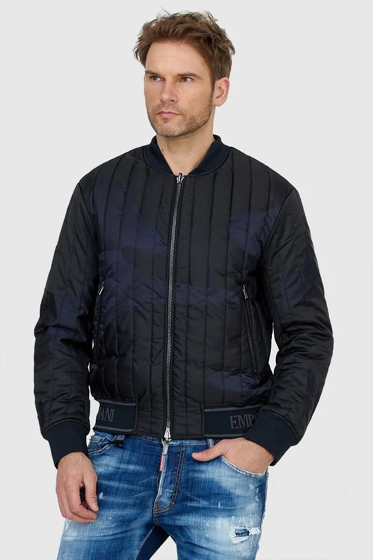 EMPORIO ARMANI Dwustronna kurtka męska w moro 48