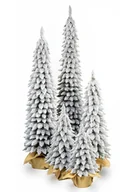 Choinki - Choinka Sztuczna Świerk Zakopiański SLIM OŚNIEŻONY w jucie 80 cm  X-CHOINKA - miniaturka - grafika 1