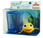 Przybory szkolne - Tisso-Toys Tisso-Toys Przybornik biurkowy z figurką Rybka MiniMini - miniaturka - grafika 1