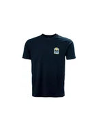 Koszulki męskie - Koszulka HELLY HANSEN MASSIF GRAPHIC T-SHI granatowy S - miniaturka - grafika 1