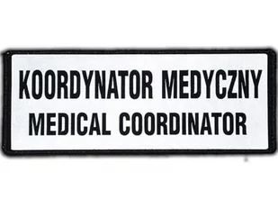 Emblemat Koordynator Medyczny Medical Coordinator Odblaskowy Na Rzepie 13 X 5 Cm Nowy - Odzież medyczna - miniaturka - grafika 1