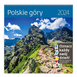Kalendarz 2024 30x30 Polskie Góry HELMA - Kalendarze - miniaturka - grafika 1