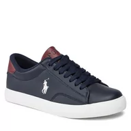 Buty dla chłopców - Sneakersy Polo Ralph Lauren RF104278 Navy Smooth/Wine W/ Cream Pp - miniaturka - grafika 1