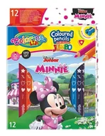 Długopisy - Kredki ołówkowe trójkątne jumbo Minnie Colorino Kids 13 kolorów 12 sztuk z temperówką - PATIO - miniaturka - grafika 1