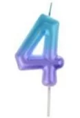 Kinder party - Świeczka 4 ombre - miniaturka - grafika 1