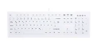 Klawiatury - CHERRY AK-C8100F-U1-W/GE klawiatura Medyczna USB QWERTZ Niemiecki Biały - miniaturka - grafika 1