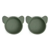 Miseczki i talerzyki dla dzieci - Nuuroo silikonowe miseczki na przekąski 2 szt KOALA Dusty Green - miniaturka - grafika 1