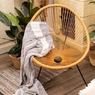 Fotel Ogrodowy Acapulco Rattan 93X73X85 Cm Homla - Fotele i krzesła ogrodowe - miniaturka - grafika 1