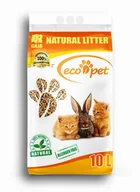 Żwirek dla kotów - Żwirek drewniany Eco Pet 10l pellet dla kotów, królików, chomików, szczurów, gryzoni, ptaków, tchórzofretek, żółwi, koni - miniaturka - grafika 1