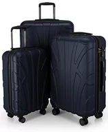 Walizki - Suitline - Walizki z twardą stroną, walizka z twardą obudową, rozszerzana, TSA, (S, M i L), czarna, Ciemnoniebieski, SET OF 3, Zestaw bagażowy - miniaturka - grafika 1
