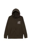 Bluzy dla dziewczynek - Bluza Dziecięca(8-14lat) VANS Rippled Full Zip Coal Brown VN000PX2EMP1 L - miniaturka - grafika 1