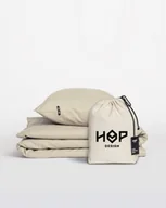 Pościel - Pościel Perkal 200x200 Hop Design Pure Lniany naturalny - miniaturka - grafika 1