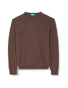 United Colors of Benetton Koszulka męska G/C M/L 1002u1g34 sweter, brązowy 511, S - Koszulki męskie - miniaturka - grafika 1