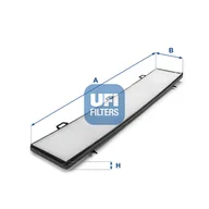 Filtry kabinowe - Filtr, wentylacja przestrzeni pasażerskiej UFI Filtry 53.236.00 - miniaturka - grafika 1