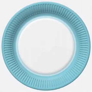 Talerze papierowe 22,7cm '' Błękitne ''/8 sztuk - Miseczki i talerzyki dla dzieci - miniaturka - grafika 1