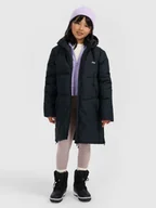 Kurtki i płaszcze dla dziewczynek - 4F Płaszcz zimowy membrana 5000 dziewczęcy - czarny 122 (6-7 lat) - miniaturka - grafika 1
