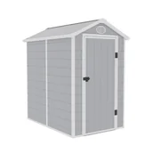 Altany ogrodowe - Corciano Domek narzędziowy plastikowy 134x192x204cm szary AVE B - miniaturka - grafika 1