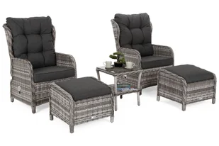 Zestaw mebli ogrodowych HOME &amp; GARDEN Sofia 376548 Szary - Meble ogrodowe - miniaturka - grafika 4