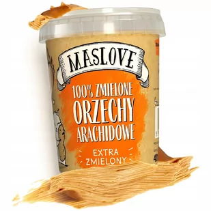 Maslove masło Arachidowe Extra Zmielone 400 g - Maslove 44S_1326 - Masło i margaryna - miniaturka - grafika 1