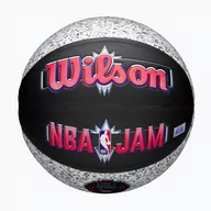Koszykówka - Piłka do koszykówki Wilson NBA Jam Indoor Outdoor black/grey rozmiar 7 - miniaturka - grafika 1