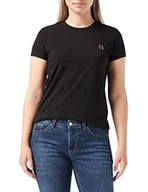 Koszulki i topy damskie - Armani Exchange koszulka damska core, czarny, L - miniaturka - grafika 1
