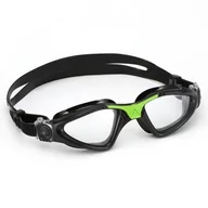 Pływanie - Aqua Sphere Okulary pływackie KAYENNE przezroczyste szkła zielony czarny - miniaturka - grafika 1