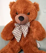 Maskotki i pluszaki - Miś Gustaw, duży Miś Classico, brązowy, 50 cm - miniaturka - grafika 1