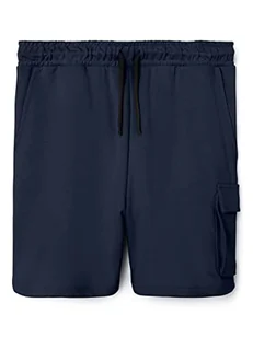 Bestseller A/S Chłopięce szorty dresowe NLMHUTILI, Navy Blazer, 152, granatowy blezer, 152 - Spodenki damskie - miniaturka - grafika 1