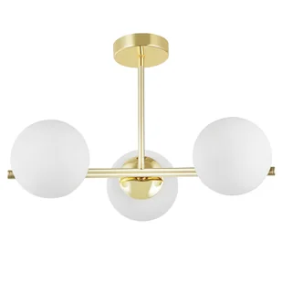 NOWOCZESNA LAMPA SUFITOWA WISZĄCA KLASYCZNE ZŁOTO LEDO W3 - Lampy sufitowe - miniaturka - grafika 1