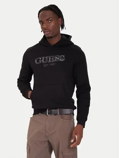 Guess Bluza M5BQ36 K9Z21 Czarny Regular Fit - Bluzy męskie - miniaturka - grafika 1