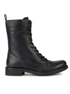 Botki damskie - Geox Botki D Rawelle D366RA 000TU C9999 Czarny - miniaturka - grafika 1