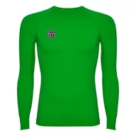 Bielizna sportowa męska - Koszulka Termoaktywna Football Masters  Zielona 140-151 - miniaturka - grafika 1