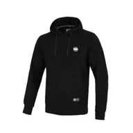 Bluzy sportowe męskie - Pit Bull Bluza Z Kapturem Tricot Terry Jarvis Czarna - miniaturka - grafika 1