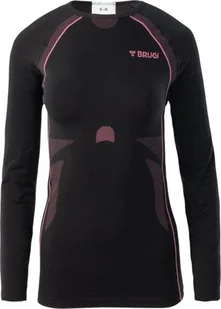 Brugi Bielizna termoaktywna damska bluza Brugi 2RC3 czarna rozmiar L/XL - Bielizna sportowa damska - miniaturka - grafika 1