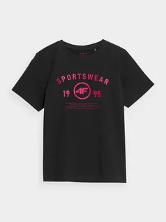 Koszulki dla chłopców - T-shirt z nadrukiem chłopięcy - 4F - grafika 1
