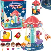 Karuzele dla niemowląt - Interaktywna Kolorowa Karuzela Łańcuchowa Park Rozrywki Światełka Melodie - miniaturka - grafika 1