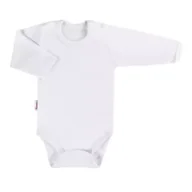 Body dla niemowląt - Body Dziecięce Białe Z Długim Rękawem 98 Cm Eevi Outlet - miniaturka - grafika 1